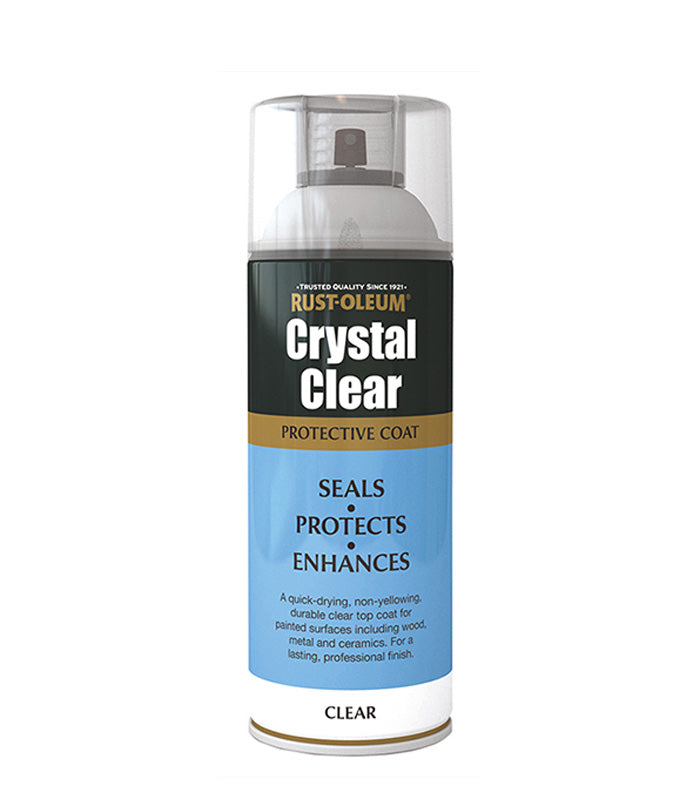 Rust-Oleum Crystal Clear Protective Coat Aerosol -  400ml - Semi Gloss