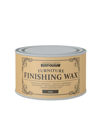 Rust-Oleum Chalk Chalky Furniture Paint - Finishing Wax - Dark 400ml