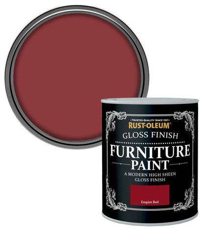 Rust-Oleum Gloss Furniture Paint - Empire Red - 750ML