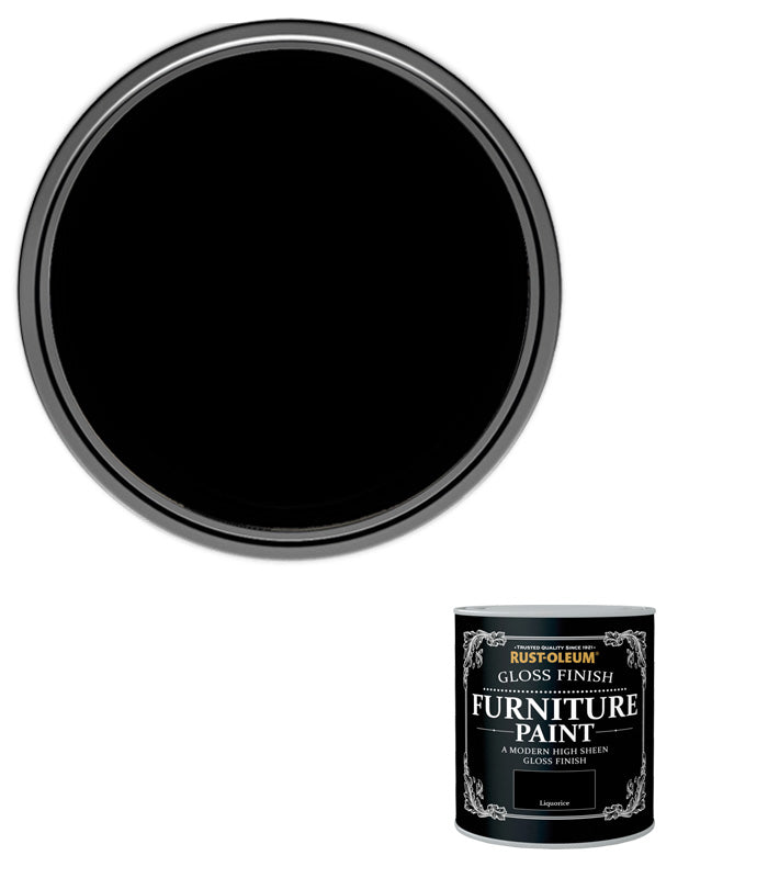 Rust-Oleum Gloss Furniture Paint - Liquorice - 125ML
