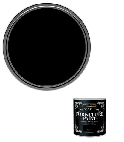 Rust-Oleum Gloss Furniture Paint - Liquorice - 125ML