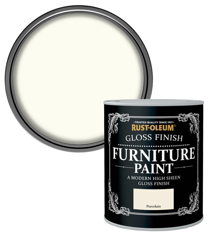 Rust-Oleum Gloss Furniture Paint - Porcelain - 750ML