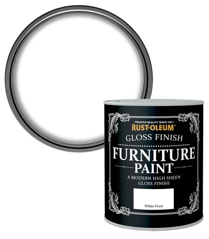 Rust-Oleum Gloss Furniture Paint - White Frost - 750ML
