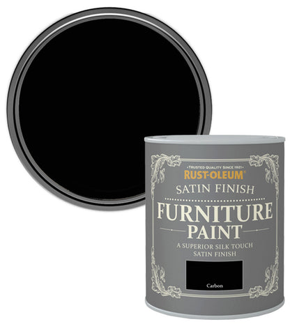 Rust-Oleum Satin Furniture Paint - Carbon - 750ML