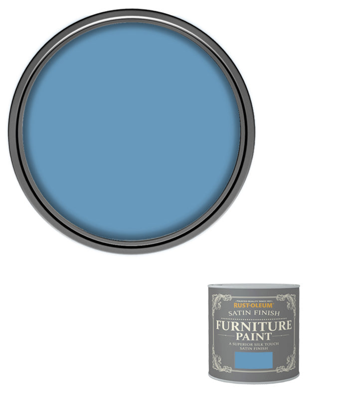 Rust-Oleum Satin Furniture Paint - Cornflower Blue - 125ML