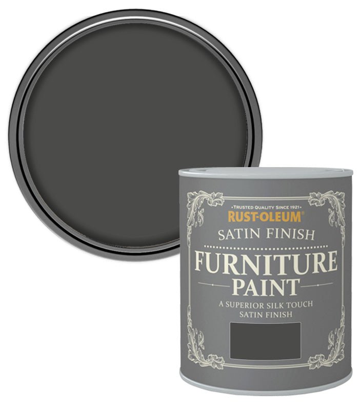 Rust-Oleum Satin Furniture Paint - Graphite - 750ML