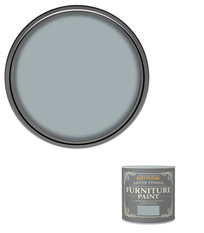 Rust-Oleum Satin Furniture Paint - Mineral Grey - 125ML