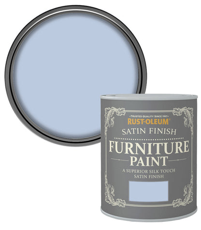 Rust-Oleum Satin Furniture Paint - Powder Blue - 750ML