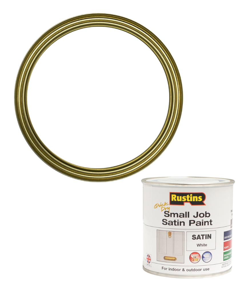 Rustins Quick Dry Small Job Paint - Satin - White - 250ml