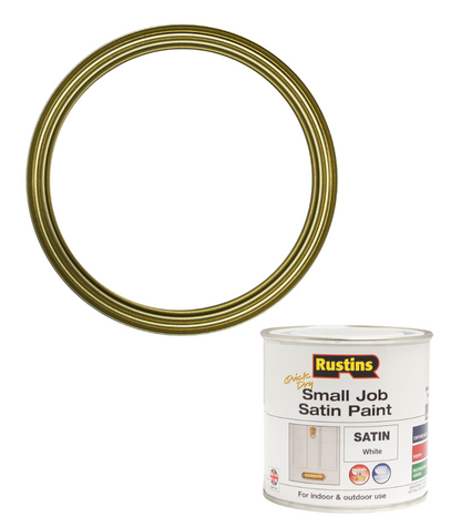 Rustins Quick Dry Small Job Paint - Satin - White - 250ml