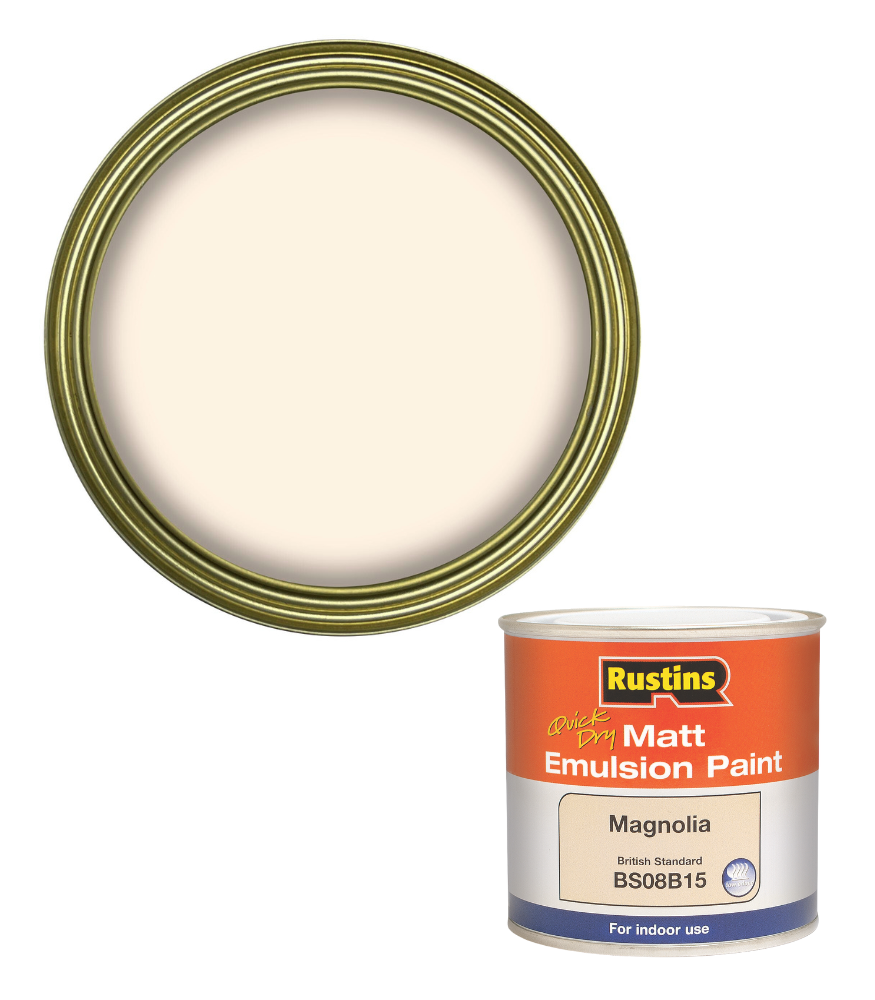 Rustins Quick Dry Matt Emulsion Paint - Magnolia - 250ml