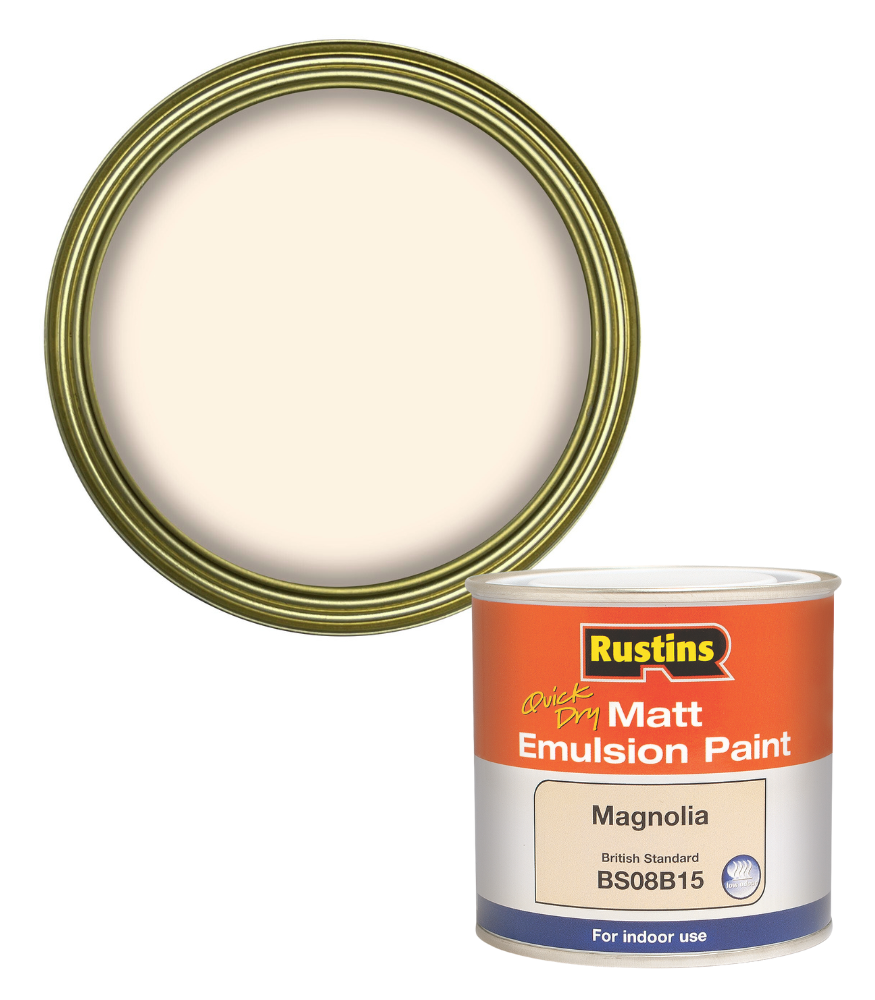 Rustins Quick Dry Matt Emulsion Paint - Magnolia - 500ml