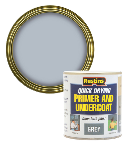 Rustins Primer Undercoat - Grey - 1 Litre