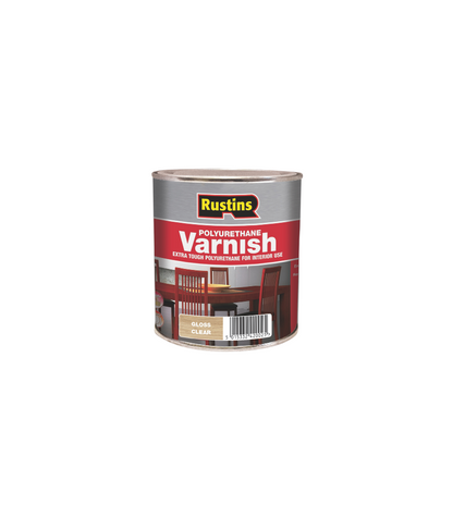 Rustins Quick Dry Polyurethane Varnish Clear - Gloss - 250ml
