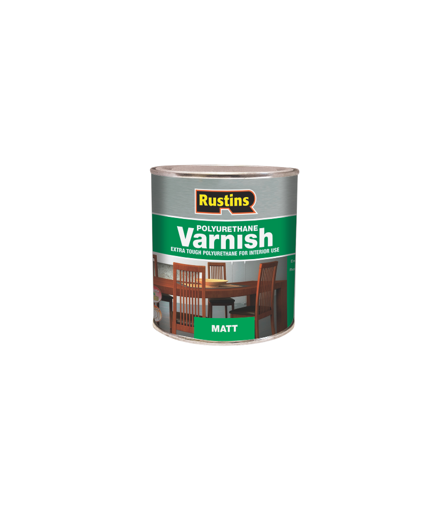 Rustins Quick Dry Polyurethane Varnish Clear - Matt - 250ml