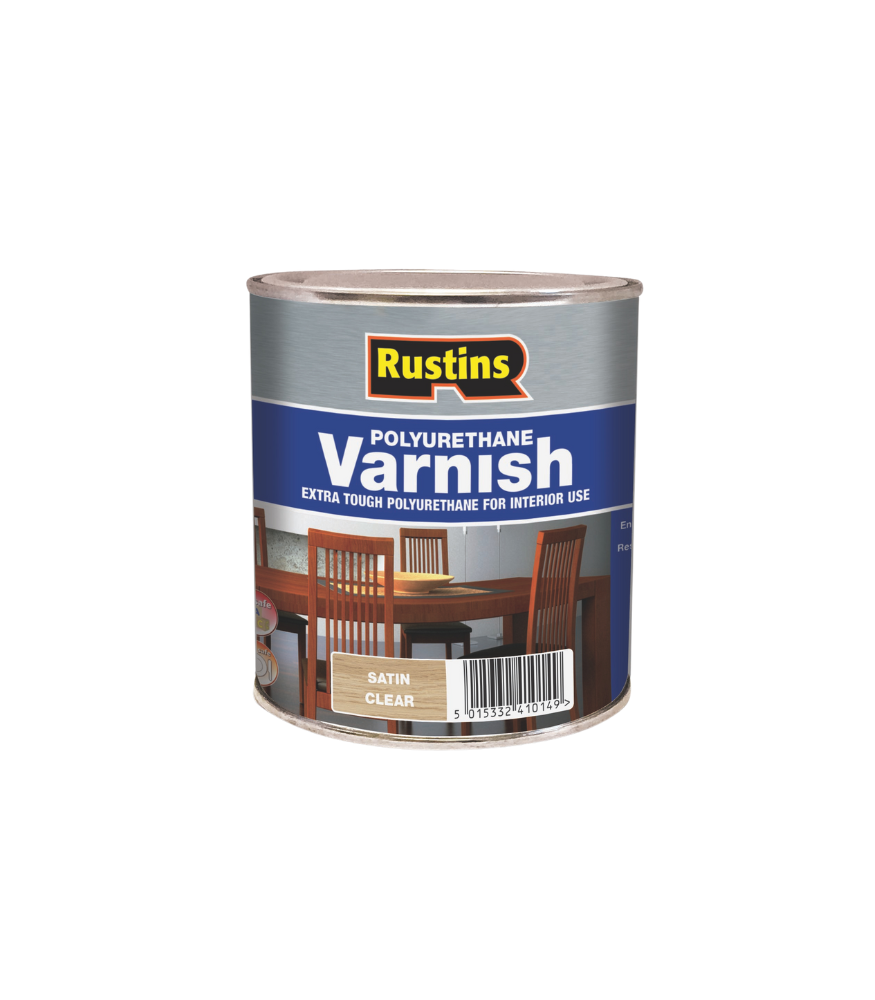 Rustins Quick Dry Polyurethane Varnish Clear - Satin - 1 Litre