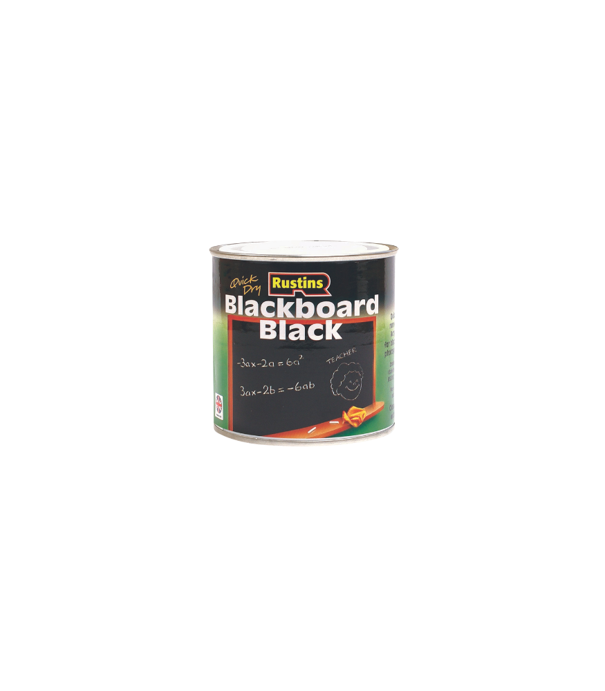Rustins Quick Drying Blackboard Black Paint - 100ml