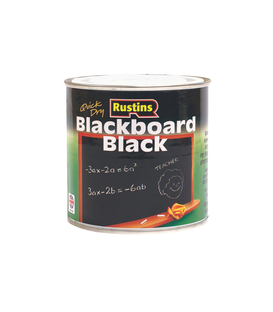 Rustins Quick Drying Blackboard Black Paint - 2.5 Litre