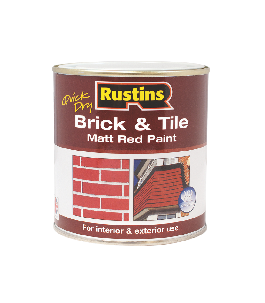 Rustins Quick Dry Brick & Tile Paint - Matt Red - 2.5 Litre