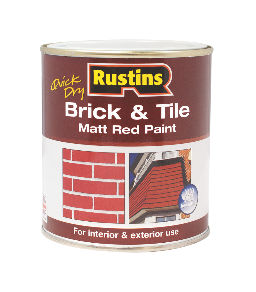 Rustins Quick Dry Brick & Tile Paint - Matt Red - 5 Litre