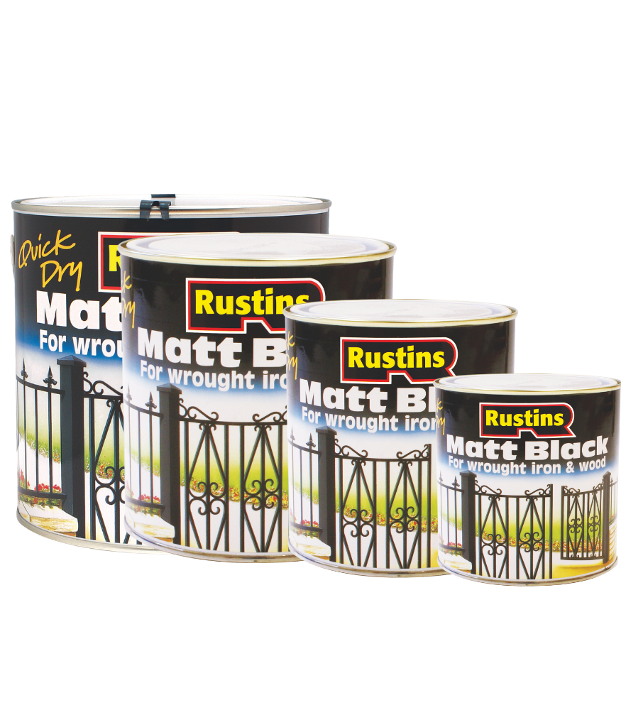Rustins Quick Dry Matt Black Paint