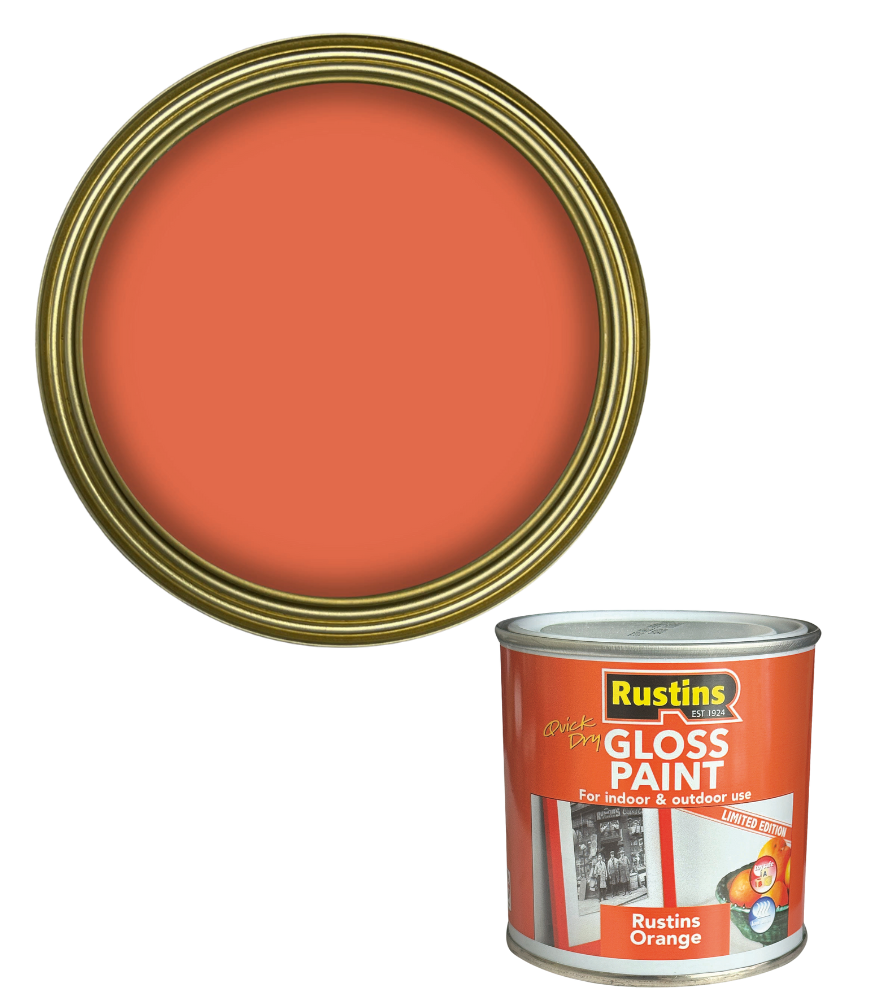 Rustins Quick Dry Small Job Paint - Gloss - Orange - 250ml