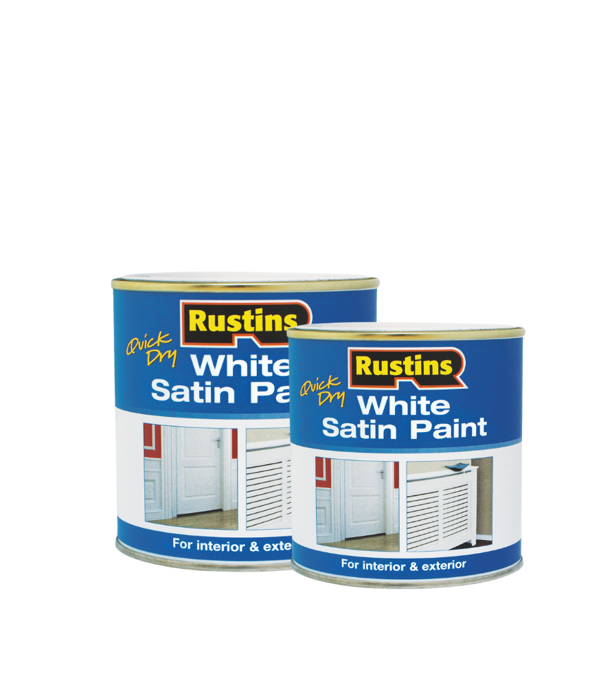 Rustins Quick Dry Satin White Paint
