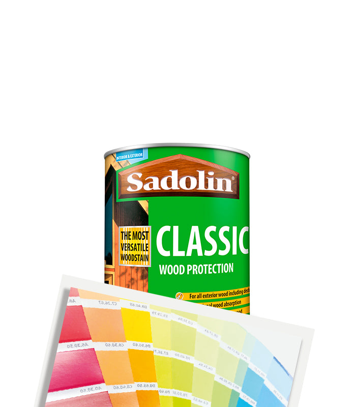 Sadolin Classic All Purpose Woodstain - 1L - Tinted Mixed Colour