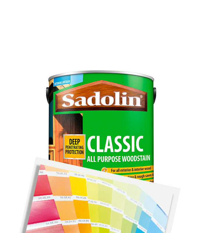 Sadolin Classic All Purpose Woodstain - 2.5L - Tinted Mixed Colour
