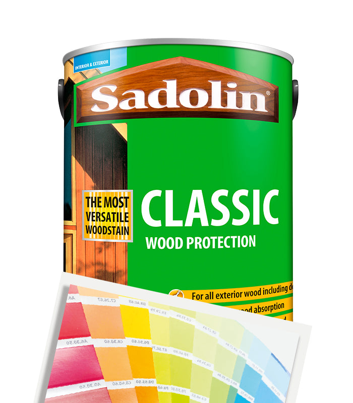 Sadolin Classic All Purpose Woodstain - 5L - Tinted Mixed Colour