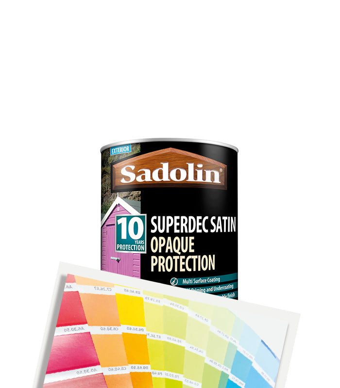 Sadolin Superdec Satin Opaque Wood Protection - 1L - Tinted Mixed Colour