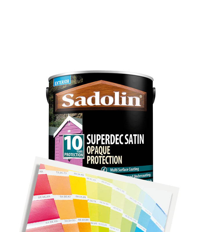 Sadolin Superdec Satin Opaque Wood Protection - 2.5L - Tinted Mixed Colour