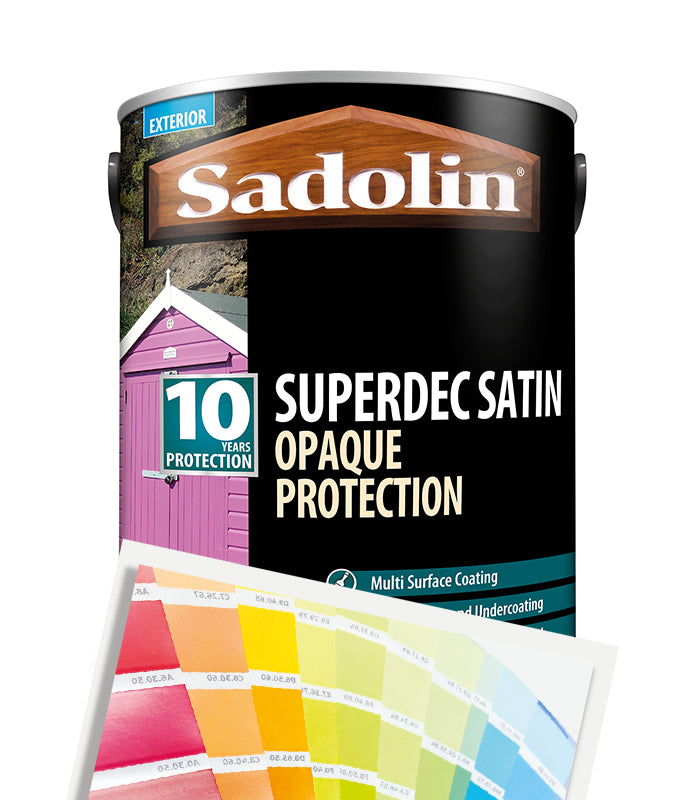 Sadolin Superdec Satin Opaque Wood Protection - 5L - Tinted Mixed Colour