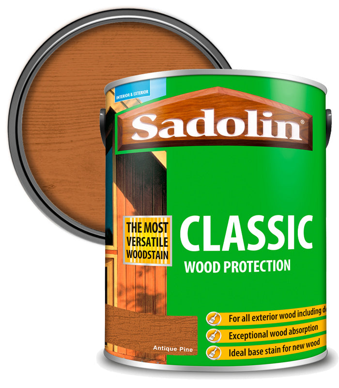 Sadolin Classic All Purpose Woodstain - Antique Pine - 5L