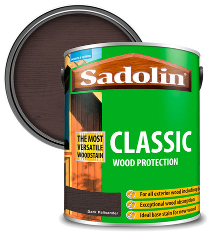 Sadolin Classic All Purpose Woodstain - Dark Palisander - 5L
