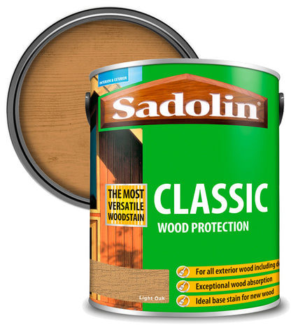 Sadolin Classic All Purpose Woodstain - Light Oak - 5L