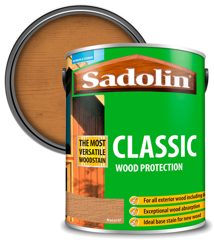 Sadolin Classic All Purpose Woodstain - Natural - 5L