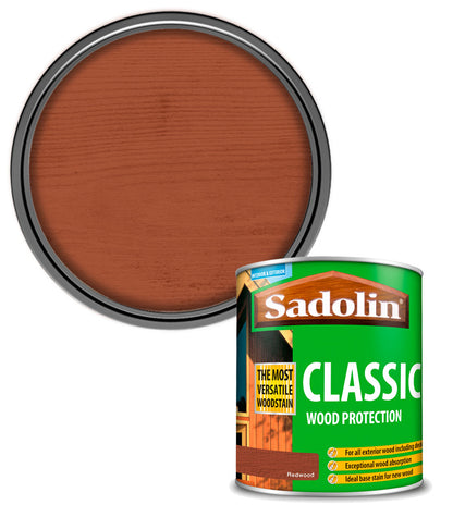 Sadolin Classic All Purpose Woodstain - Redwood - 1L
