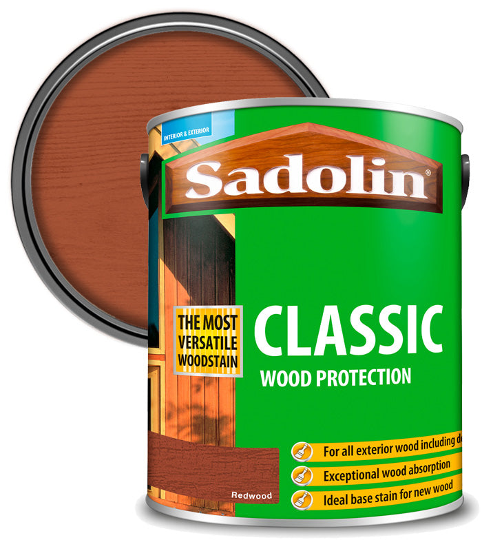Sadolin Classic All Purpose Woodstain - Redwood - 5L