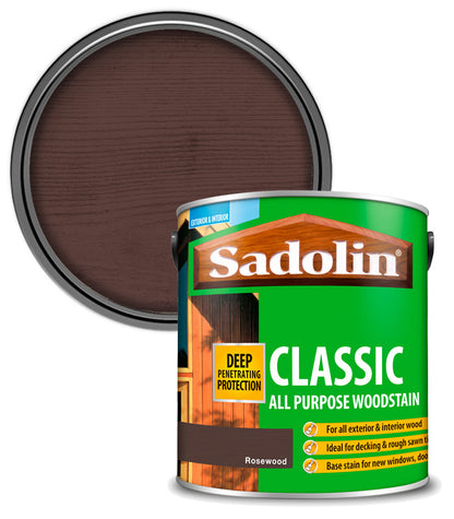 Sadolin Classic All Purpose Woodstain - Rosewood - 2.5L