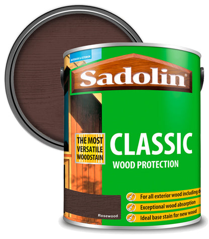 Sadolin Classic All Purpose Woodstain - Rosewood - 5L