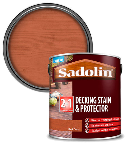 Sadolin Decking Stain and Protector - Red Cedar - 2.5L