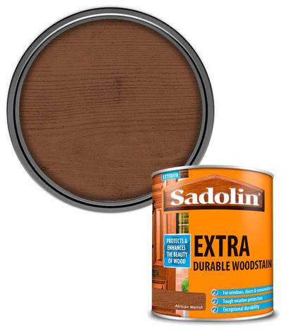 Sadolin Extra Durable Woodstain - African Walnut - 1L