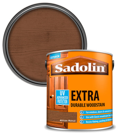 Sadolin Extra Durable Woodstain - African Walnut - 2.5L