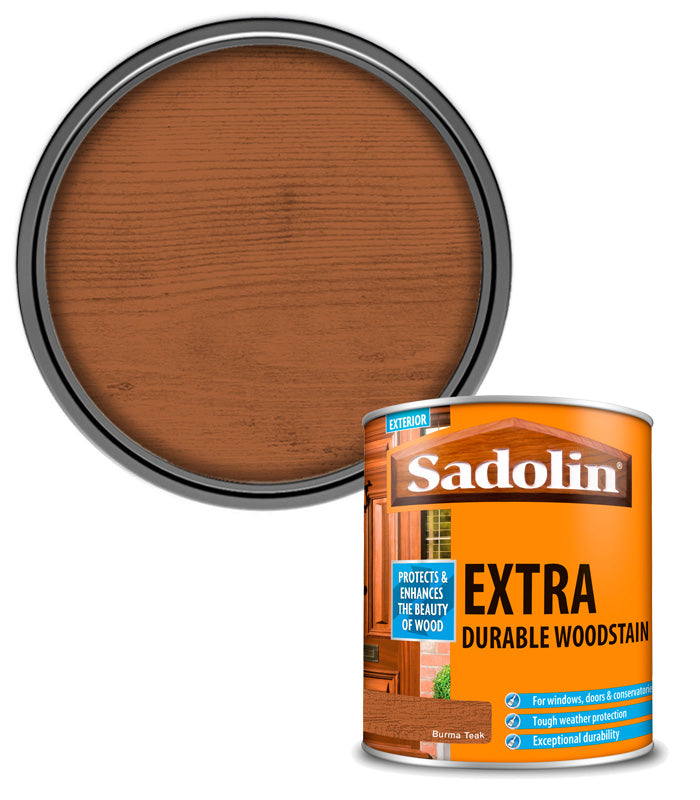 Sadolin Extra Durable Woodstain - Burma Teak - 1L