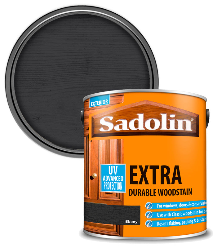Sadolin Extra Durable Woodstain - Ebony - 2.5L
