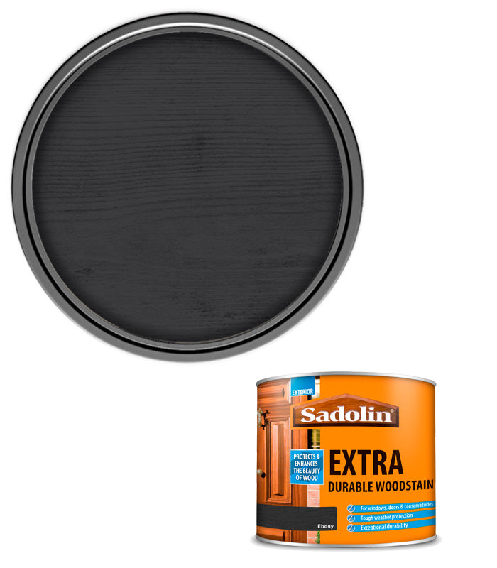 Sadolin Extra Durable Woodstain - Ebony - 500ml