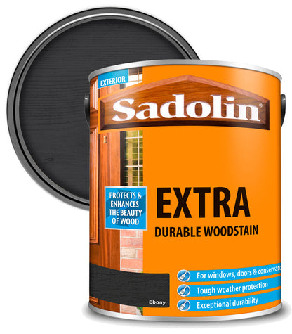 Sadolin Extra Durable Woodstain - Ebony - 5L