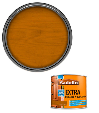 Sadolin Extra Durable Woodstain - Heritage Oak - 500ml