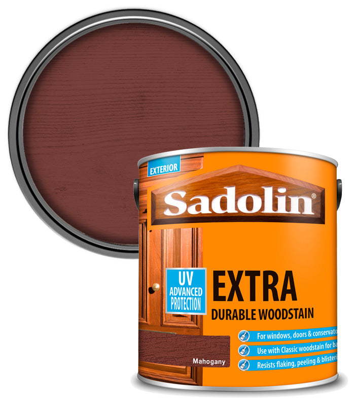 Sadolin Extra Durable Woodstain - Mahogany - 2.5L